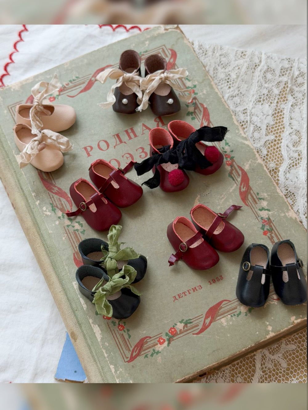 Vintage Leather Blythe Flats | ToastDoll
