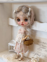 Pink Floral Blythe 1/6 BJD Outfit - Handmade Doll Clothes - ToastDoll