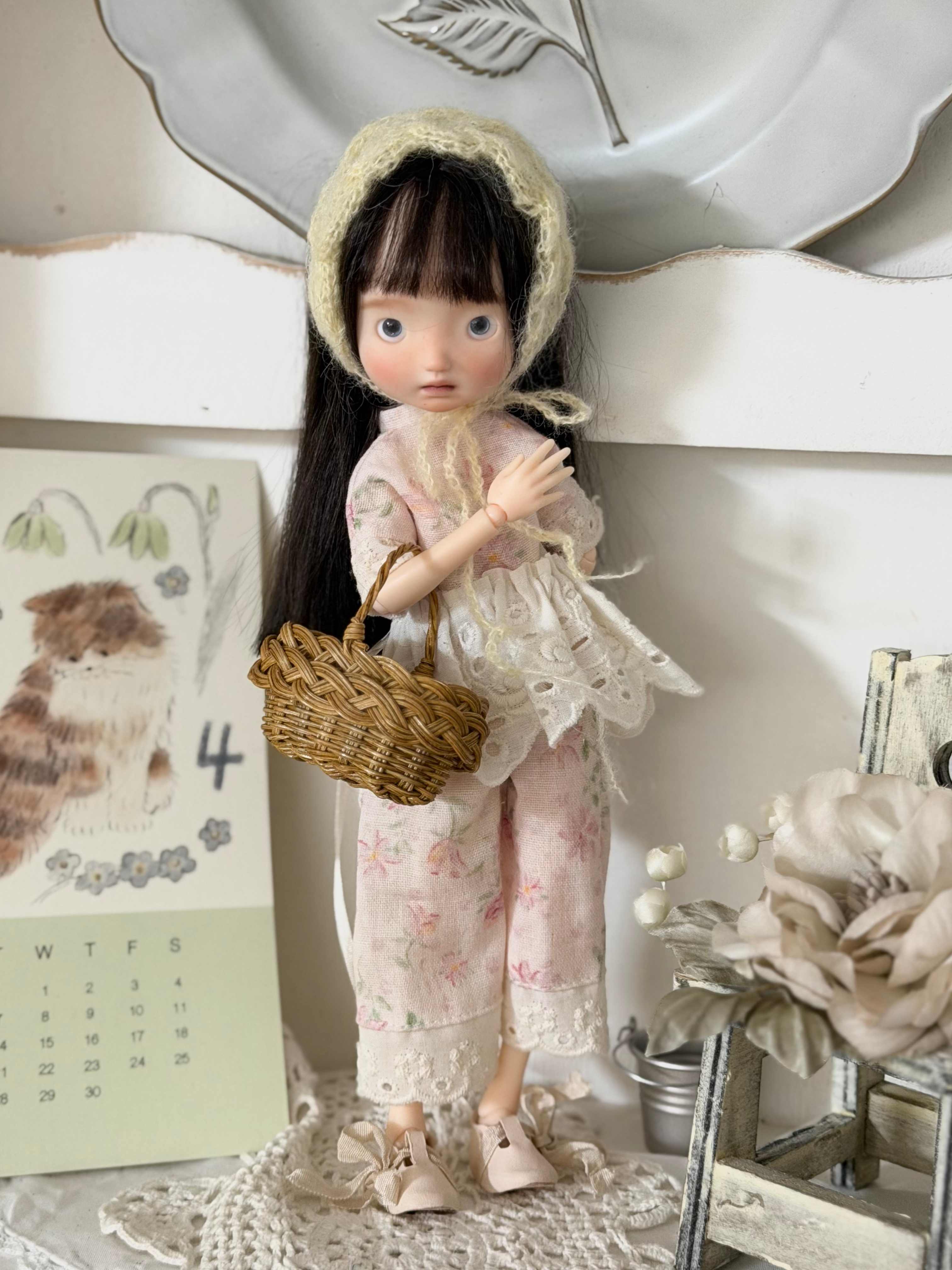 Pink Floral Blythe 1/6 BJD Outfit - Handmade Doll Clothes - ToastDoll