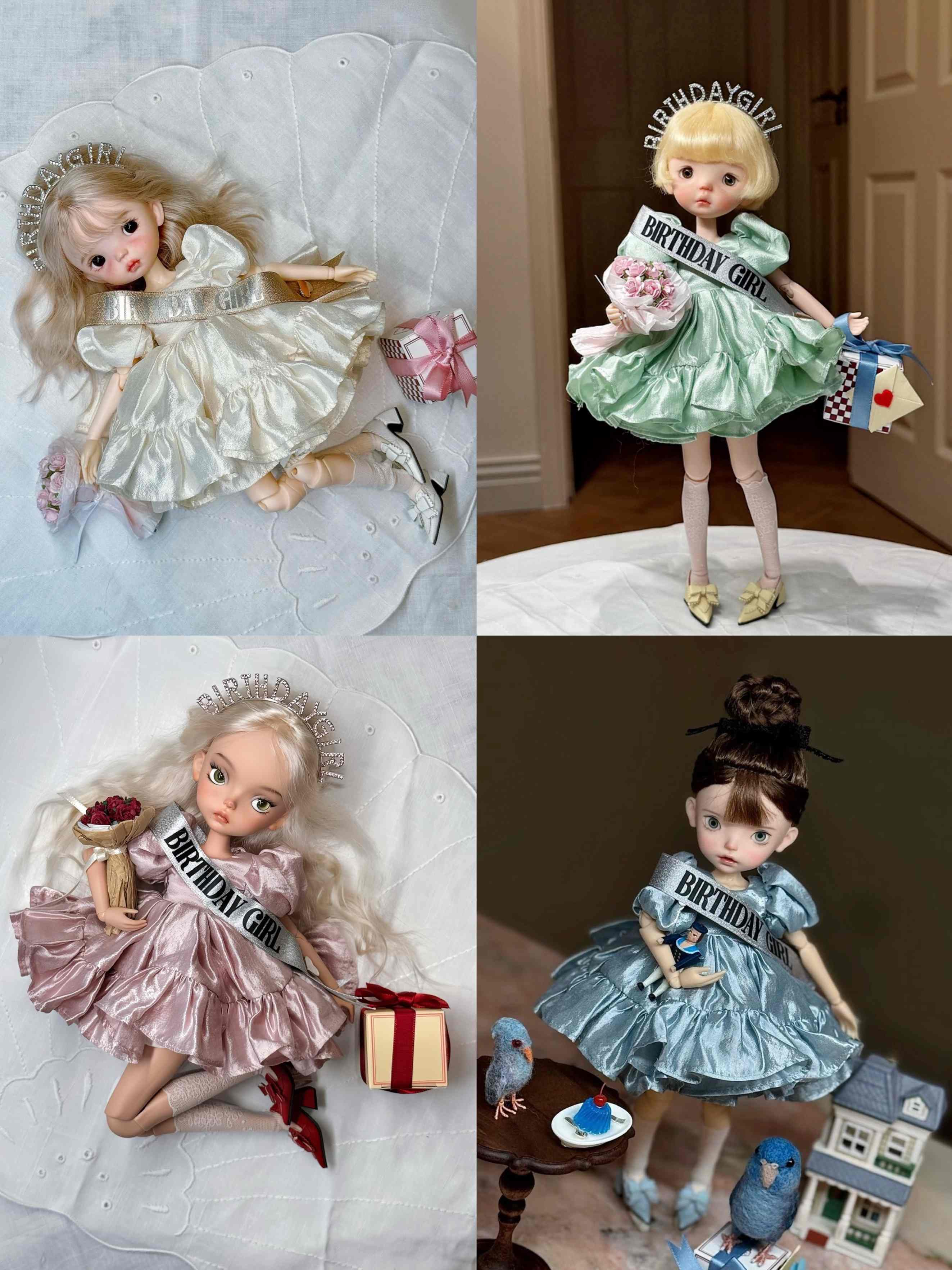 Birthday Party Blythe 1/6 BJD Set - Handmade Doll Clothes - ToastDoll