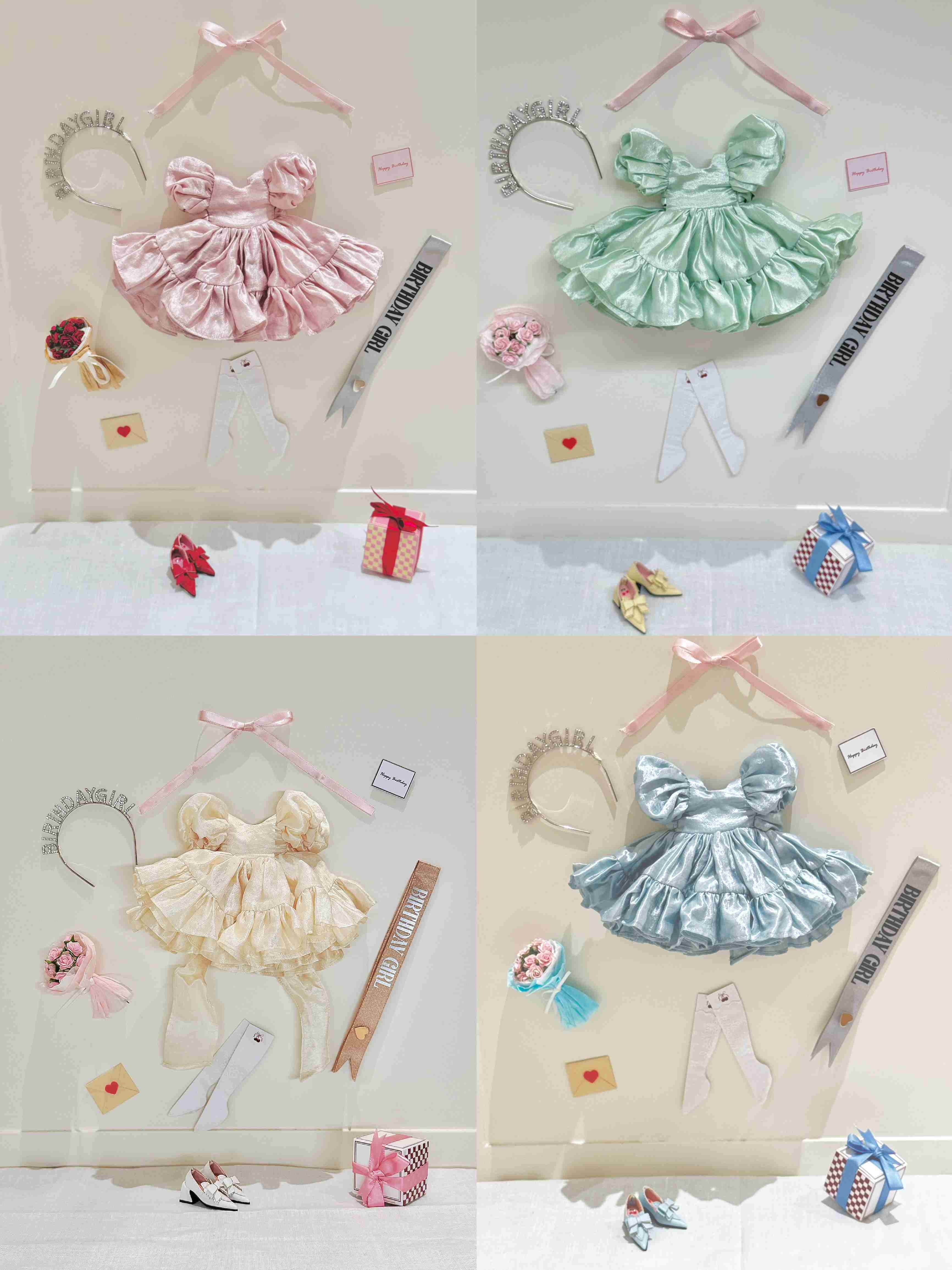 Birthday Party Blythe 1/6 BJD Set - Handmade Doll Clothes - ToastDoll