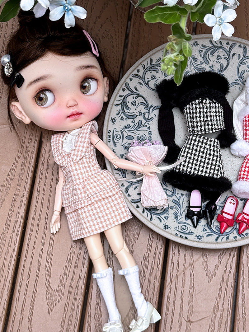 Handmade Outfit for Blythe/Pullip/Obitsu, Sweet Two-Piece Dress