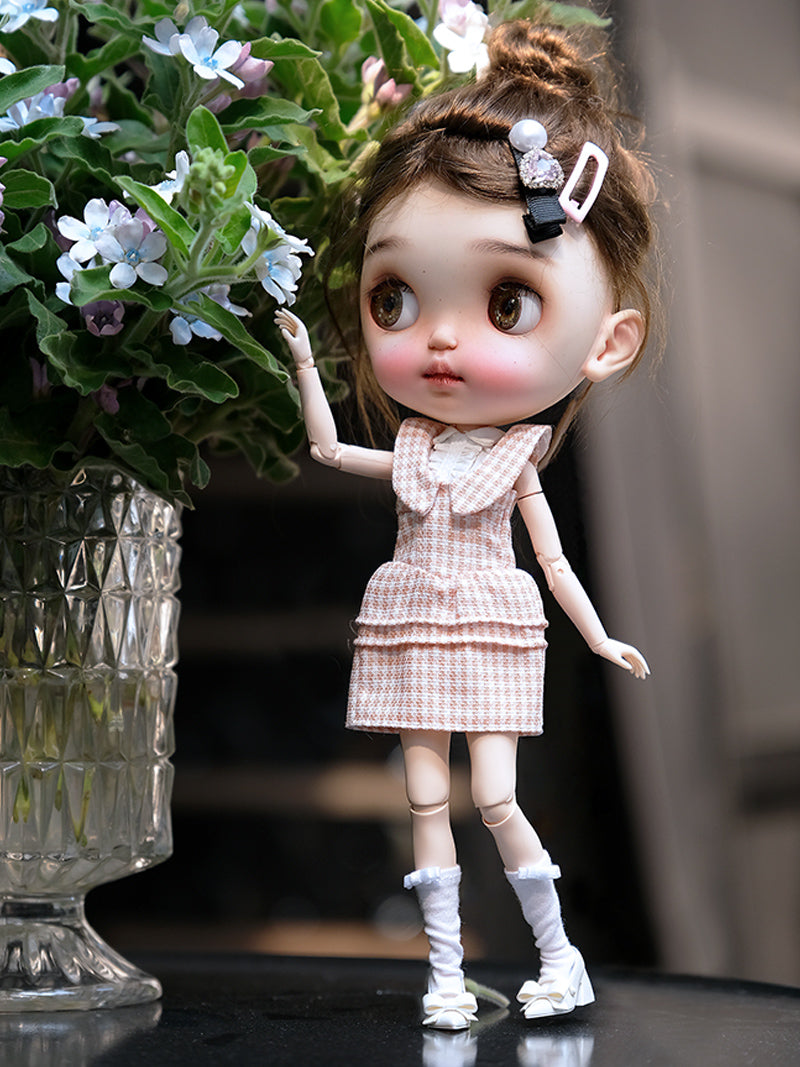 Handmade Outfit for Blythe/Pullip/Obitsu, Sweet Two-Piece Dress