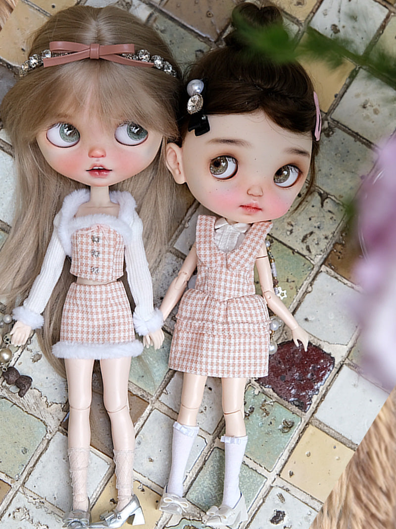 Handmade Outfit for Blythe/Pullip/Obitsu, Sweet Two-Piece Dress