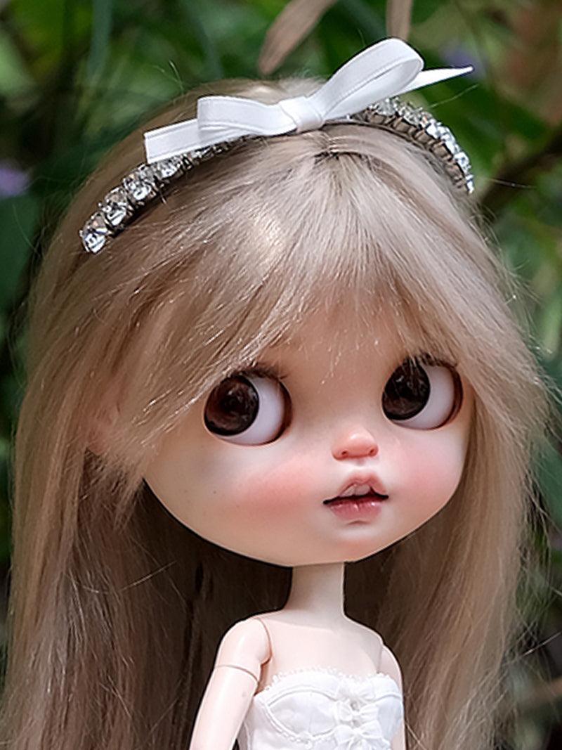 Handmade Outfit for Blythe/Pullip/Obitsu, Dreamy Princess Dress Set with Grand Train