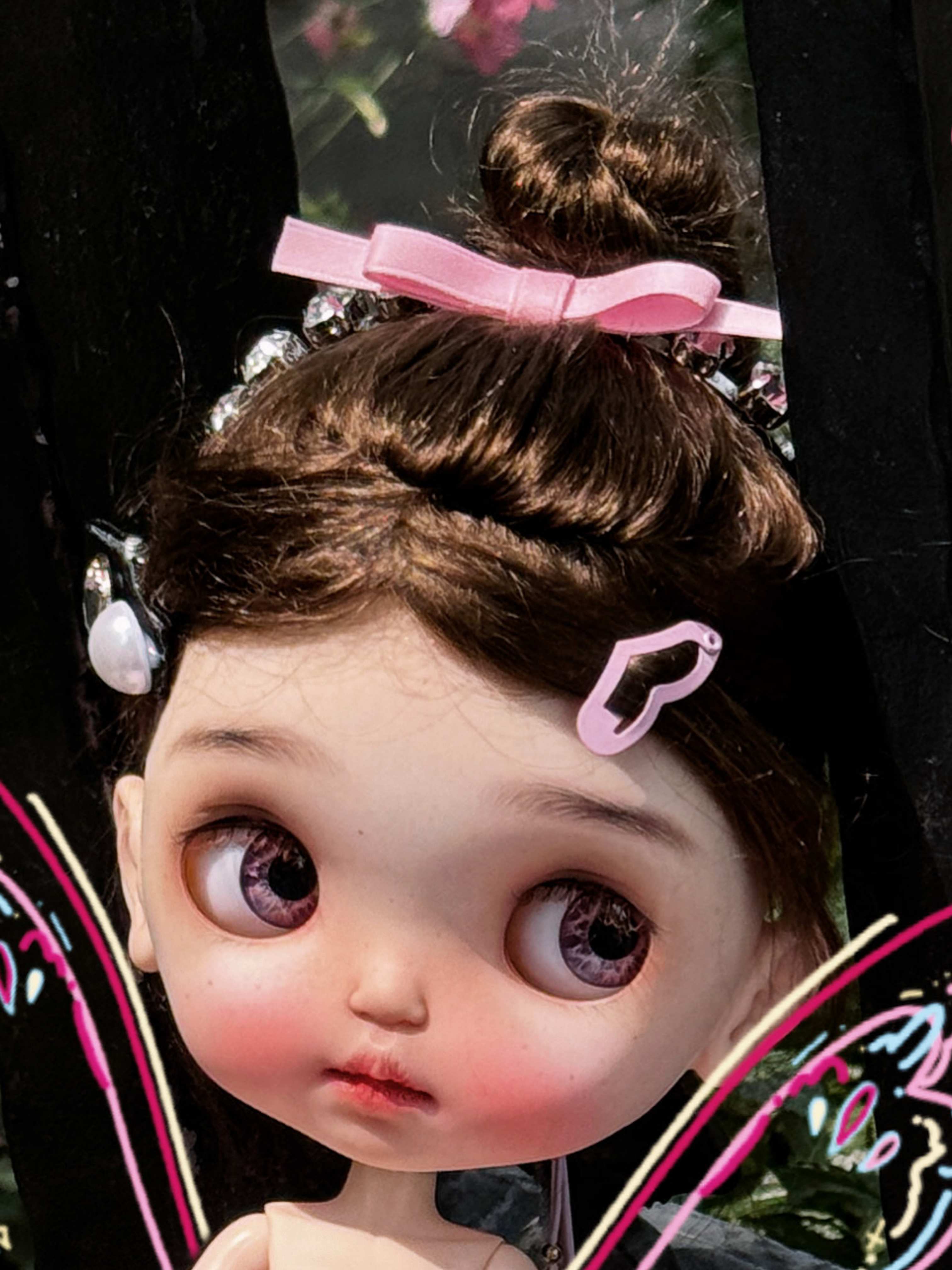 Handmade Outfit for Blythe/Pullip/Obitsu, Dreamy Princess Dress Set with Grand Train