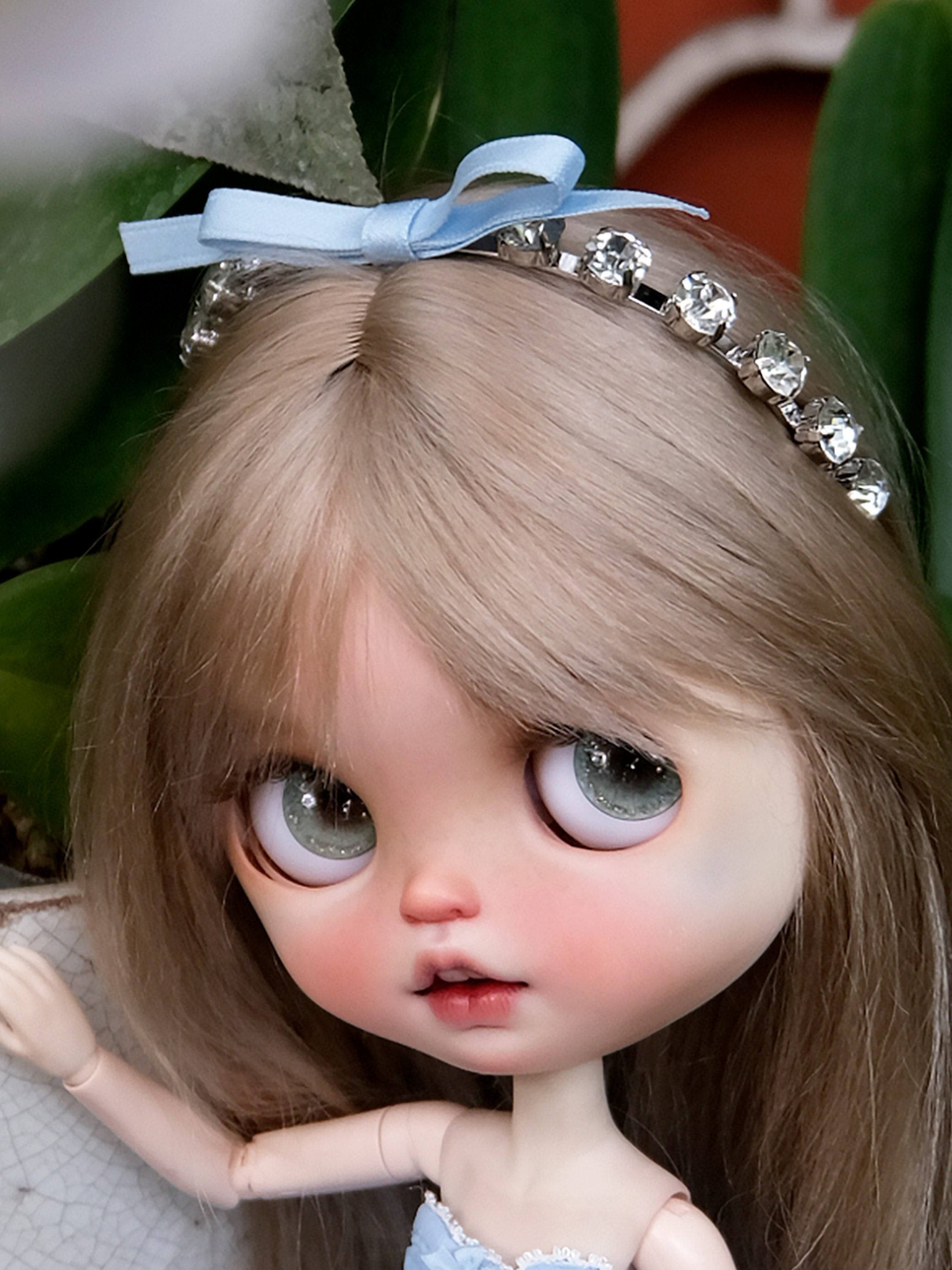 Handmade Outfit for Blythe/Pullip/Obitsu, Dreamy Princess Dress Set with Grand Train