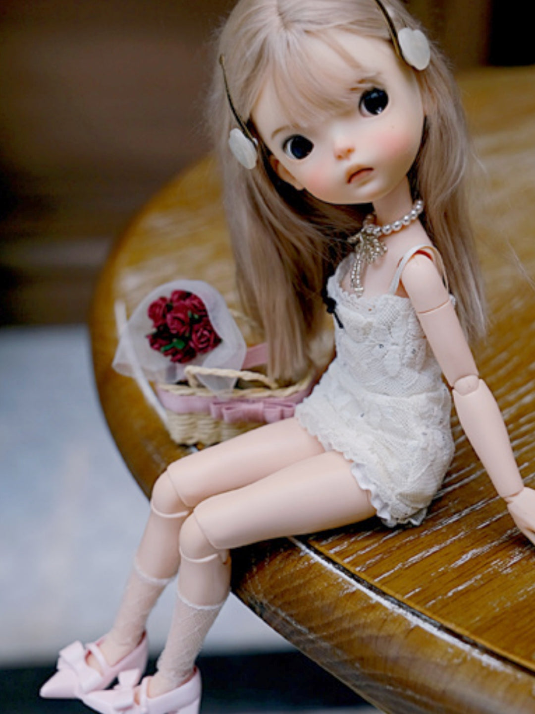 Handmade Outfit for Blythe/Pullip/Obitsu, Sweet Slim Sleeveless Mini Dress