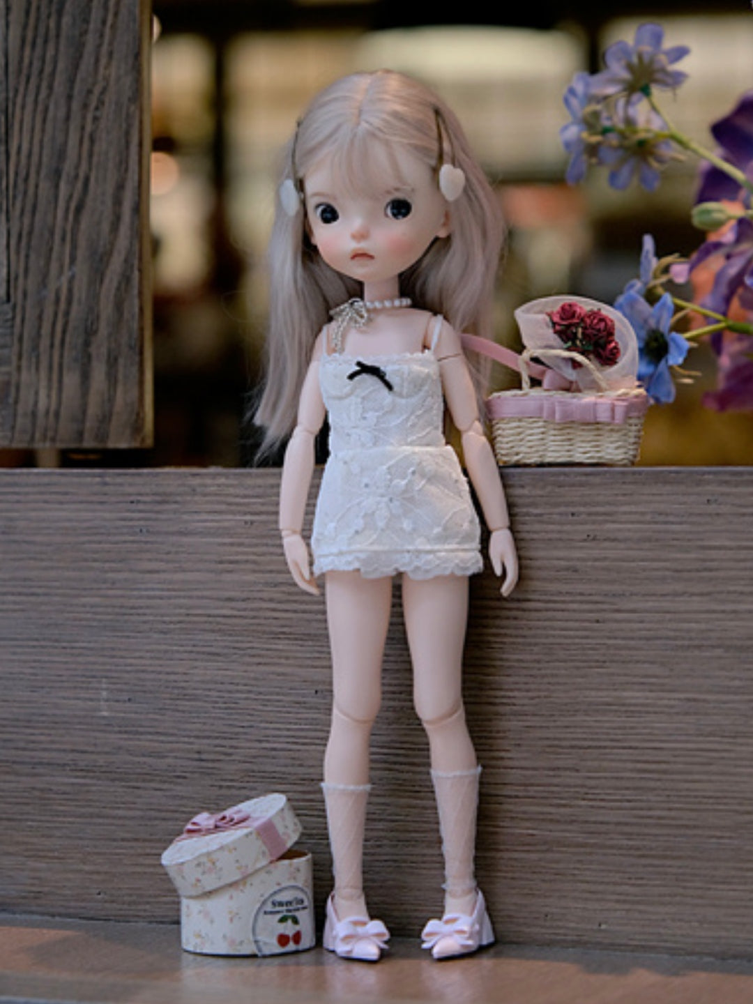 Handmade Outfit for Blythe/Pullip/Obitsu, Sweet Slim Sleeveless Mini Dress