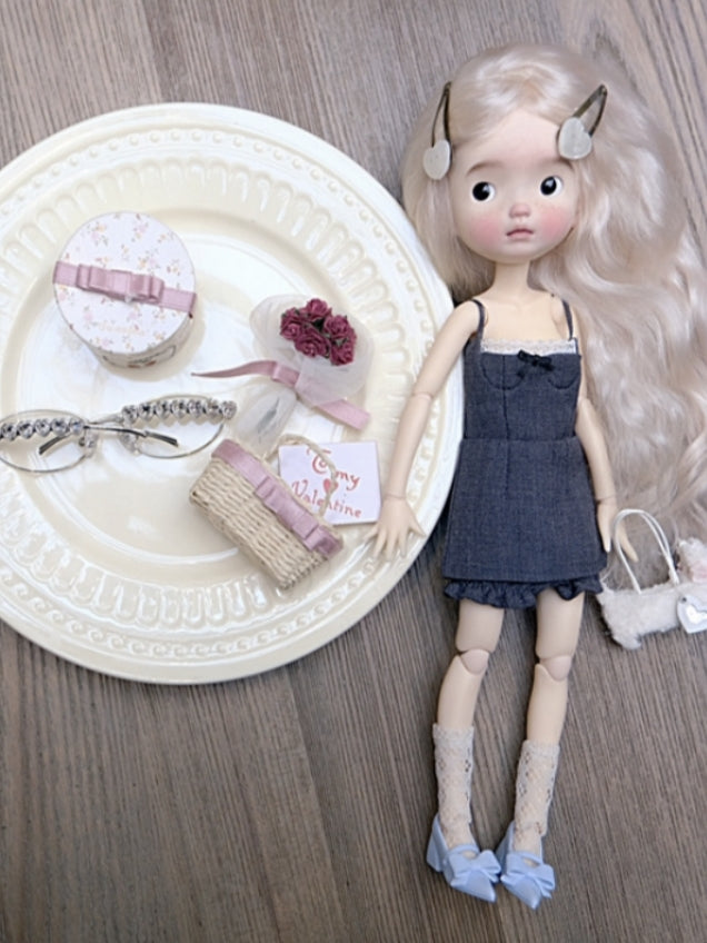 Handmade Outfit for Blythe/Pullip/Obitsu, Sweet Slim Sleeveless Mini Dress