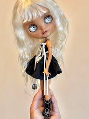 Handmade Outfit for Blythe/Pullip/Obitsu, High Waist Sweetheart Sleeveless Mini Dress