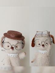 Grumpy Retro Puppy Plushies Close-up | ToastDoll