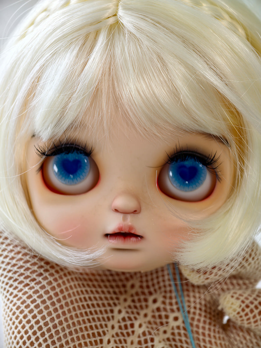 Handmade Blythe Eyechips, Blue Tone, Heart