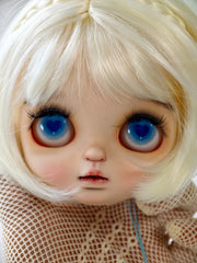 Handmade Blythe Eyechips, Blue Tone, Heart