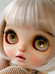 Handmade Blythe Eyechips, Green Tone, Heart