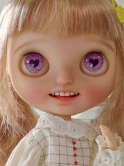 Handmade Blythe Eyechips, Purple Tone, Heart