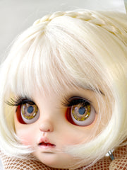Handmade Blythe Eyechips, Golden-brown Tone, Black Pupils