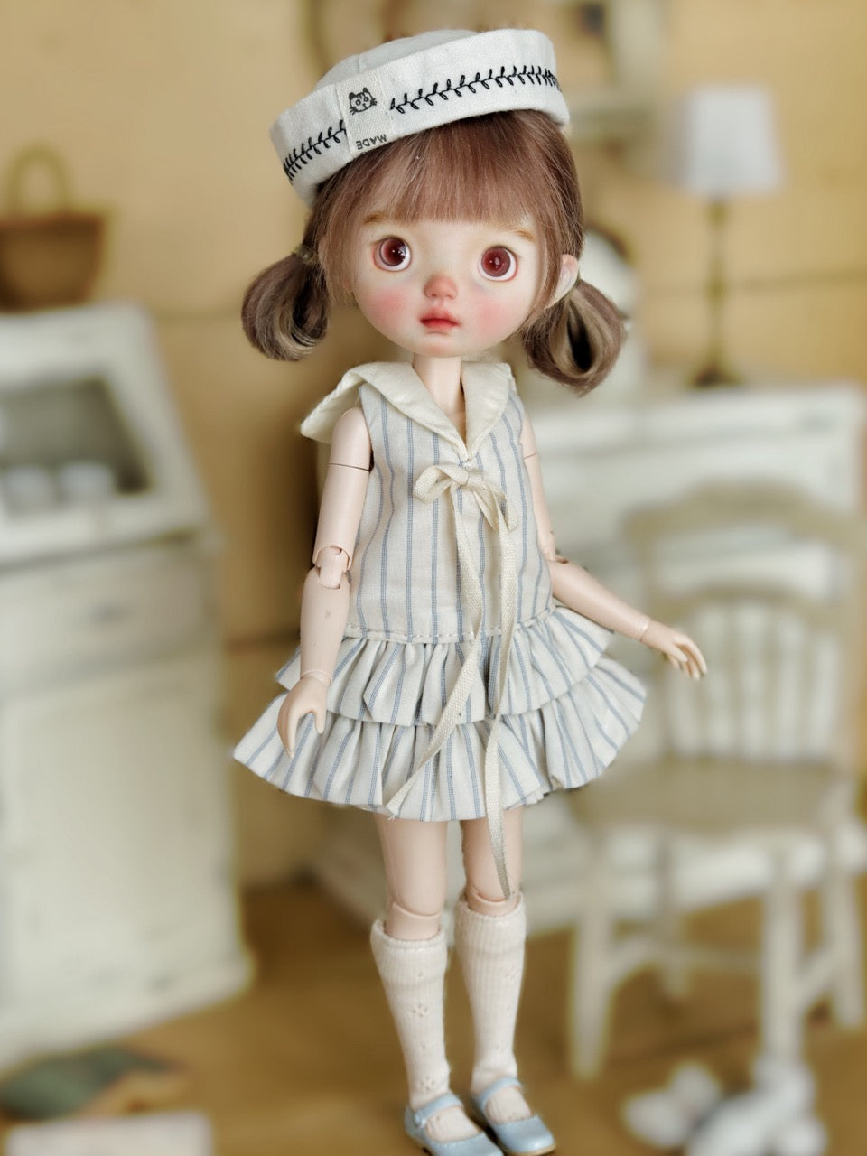 Camille Custom 1/6 BJD OOAK - Chill Sailor Doll - ToastDoll