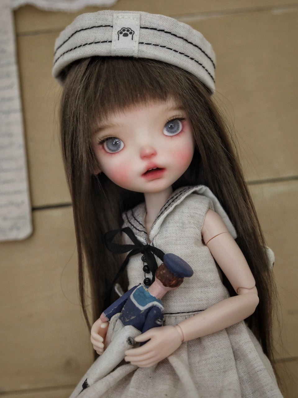Mila Custom 1/6 BJD OOAK - Vintage Sailor Doll - ToastDoll
