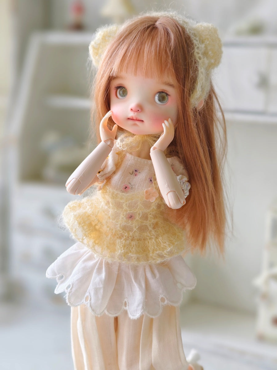 Pip Custom 1/6 BJD OOAK - Pouty Cute Doll - ToastDoll