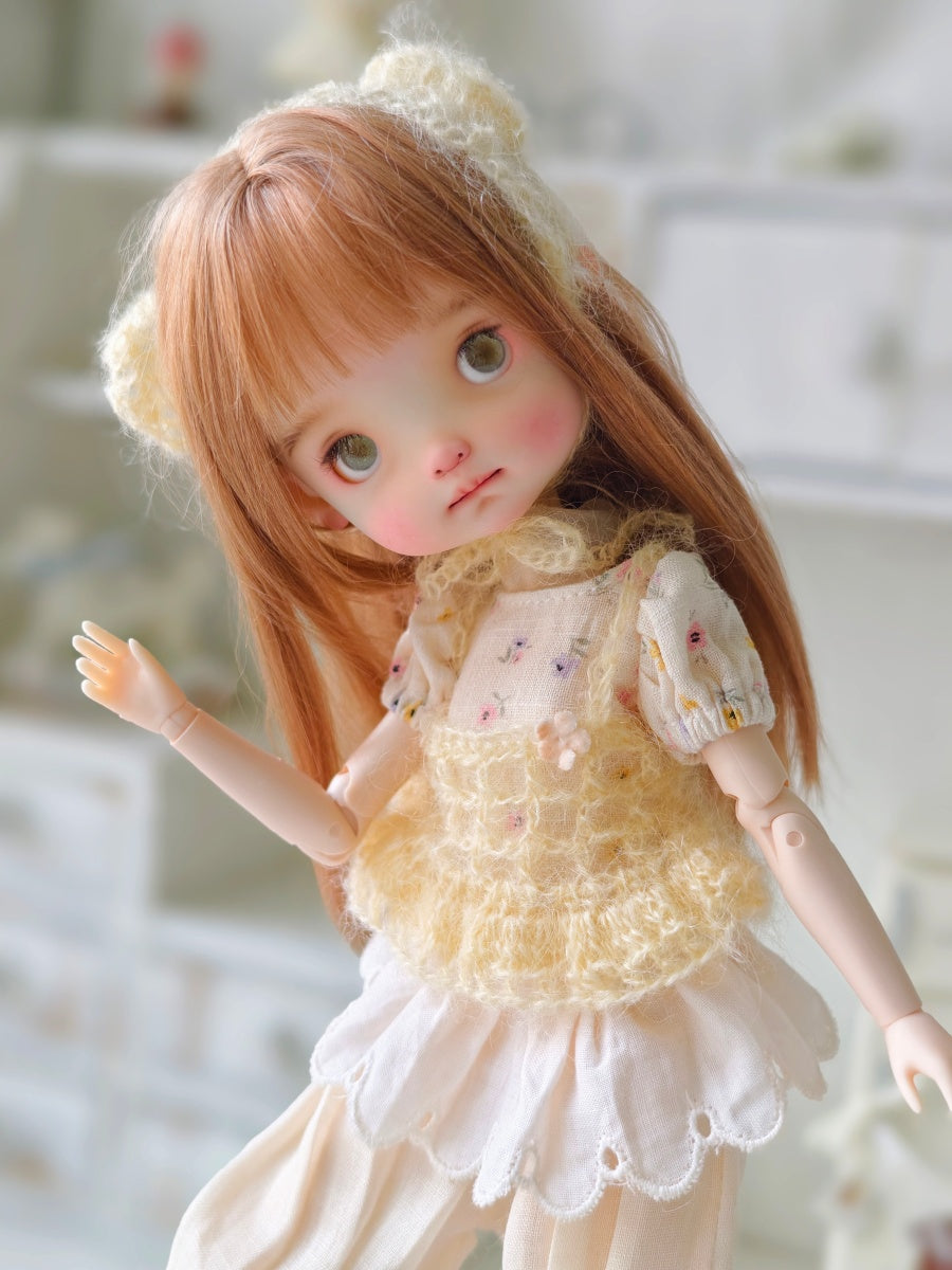 Pip Custom 1/6 BJD OOAK - Pouty Cute Doll - ToastDoll