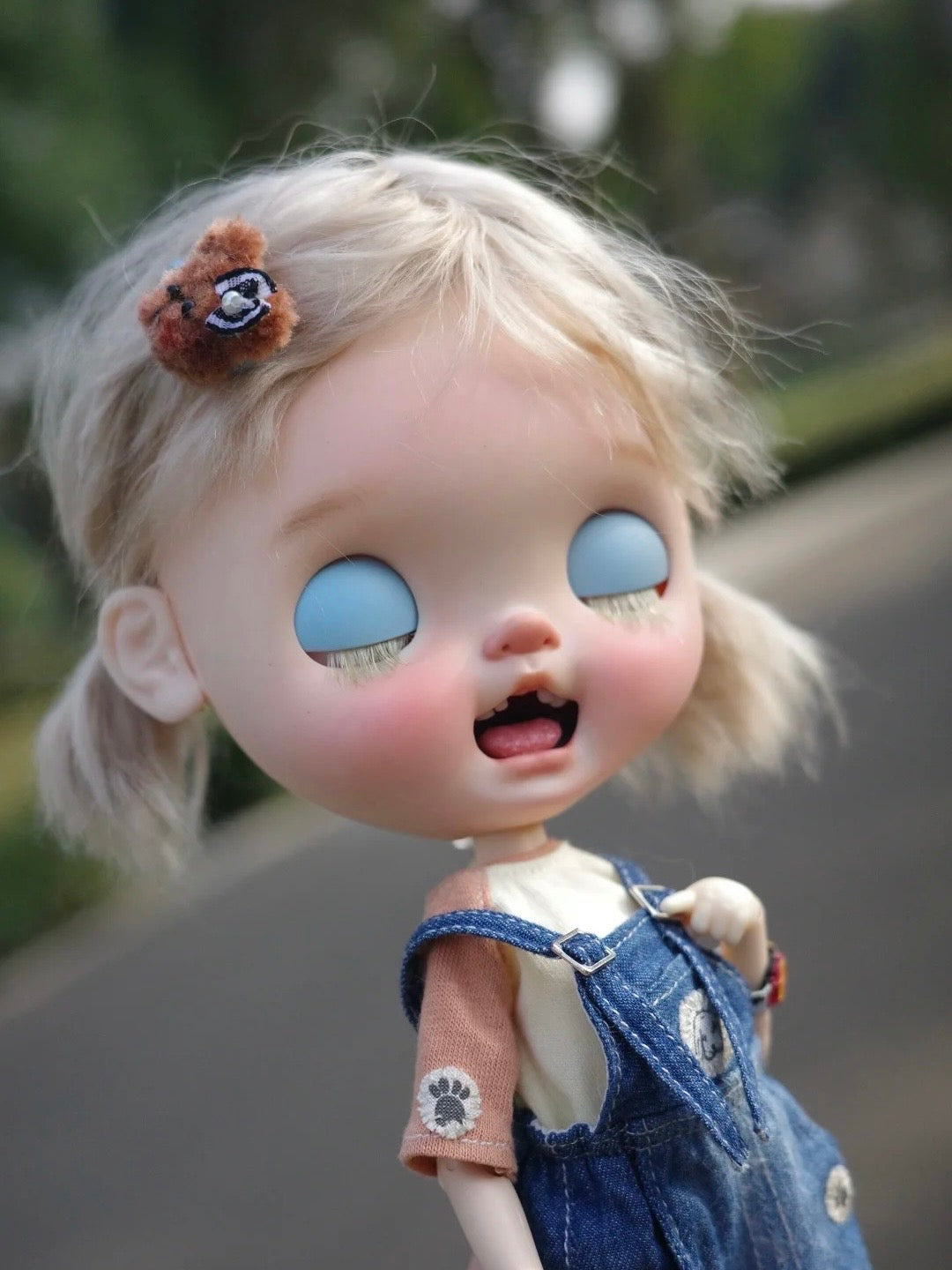 Baby Cutie Open Mouth - Custom Blythe Commission - ToastDoll