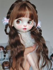 Handmade Blythe Wig, Styled Curly Braids
