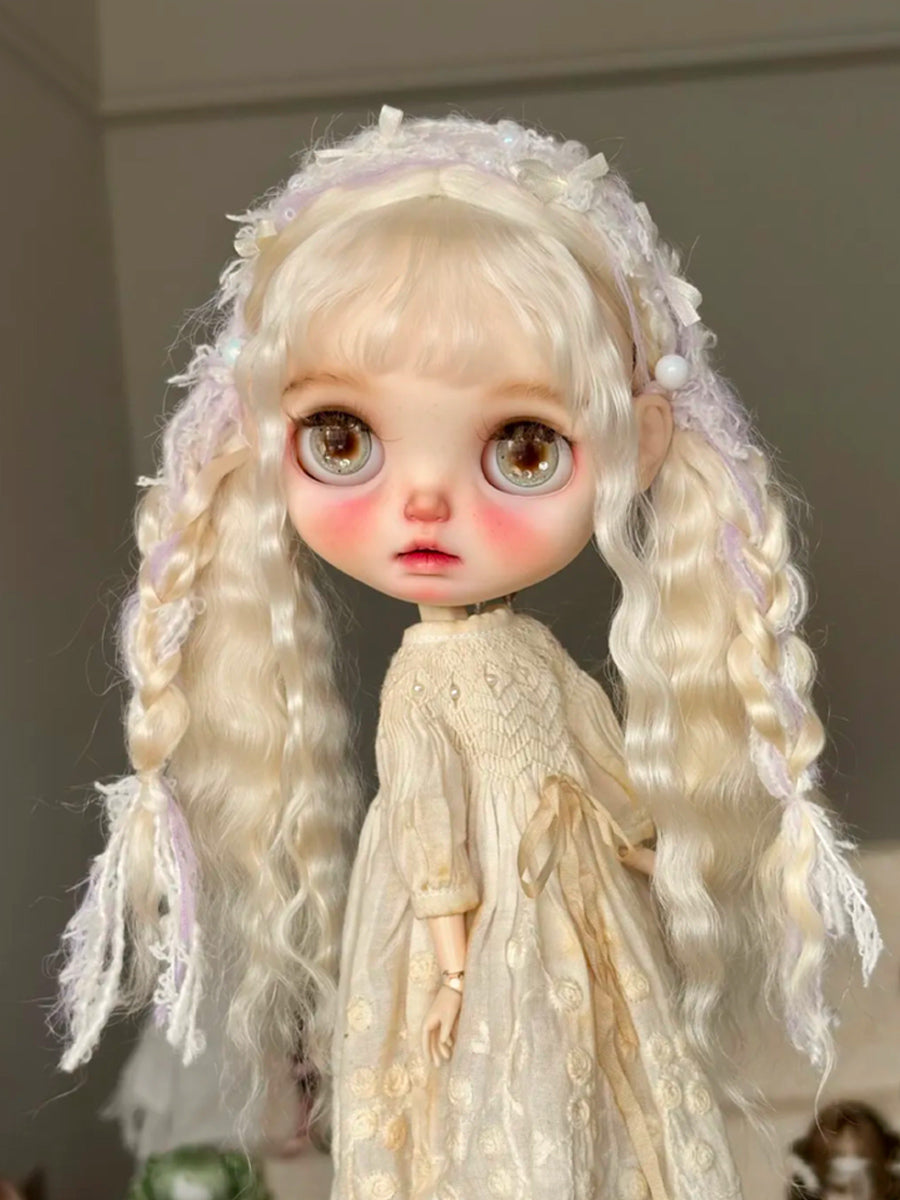 Handmade Blythe Wig, Voluminous Wave Braid