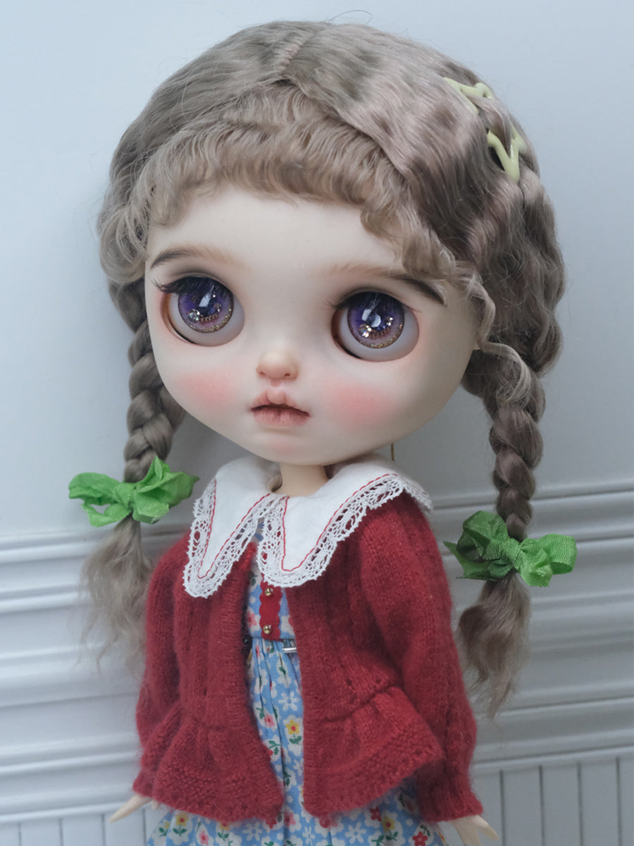 Handmade Blythe Wig, Side Braids