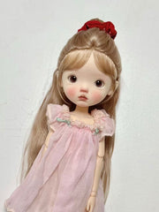 Mohair Sweet Princess 1/6 BJD Wig - Handmade Doll Hair - ToastDoll
