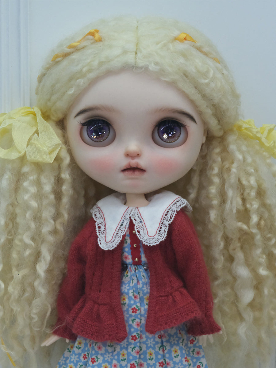 Handmade Blythe Wig, Crimped Hair