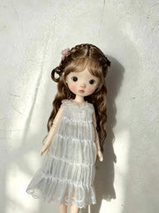 Traditional Chinese-Inspired 1/6 BJD Wig - Handmade Doll Hair - ToastDoll