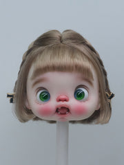 Handmade Ob11 Wig, Blunt Bob with Braids