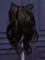 Handmade Ob11  Wig, Styled Hair with Curls and Bangs