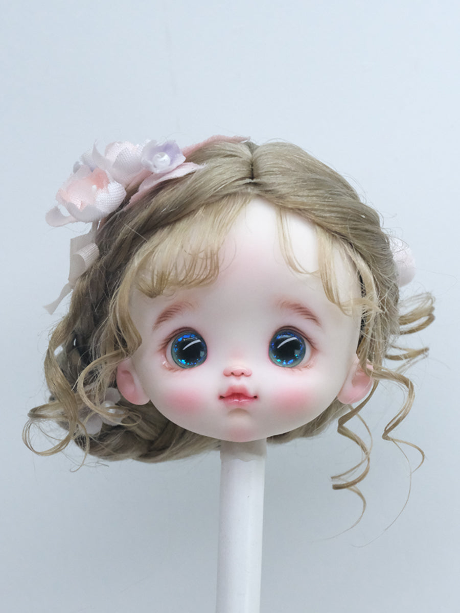 Handmade Ob11 Wig,Elegant Low Braided Buns