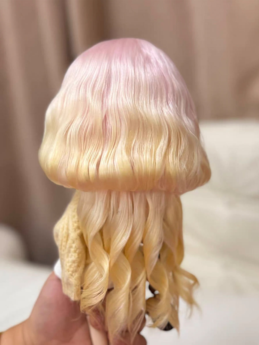 Handmade Blythe Wig, Jellyfish Haircut