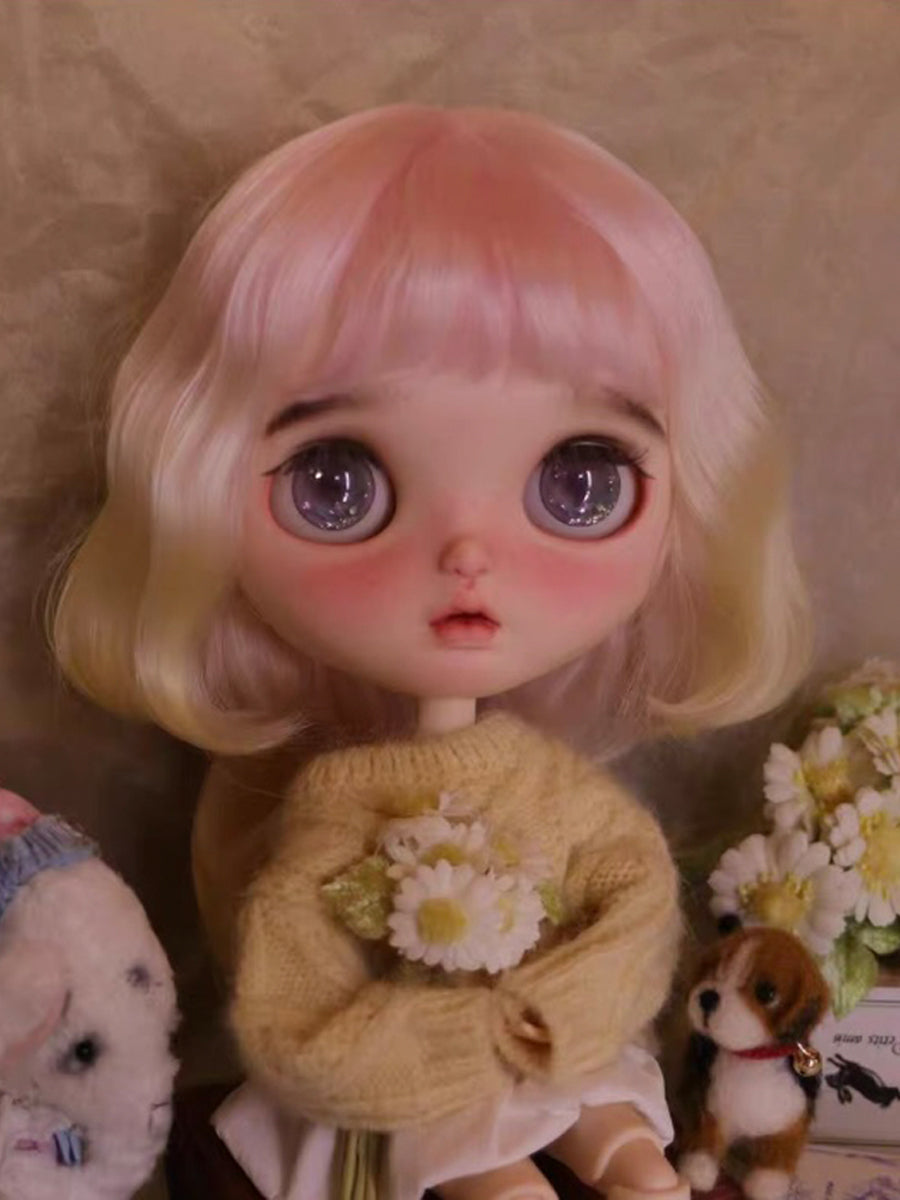 Handmade Blythe Wig, Jellyfish Haircut