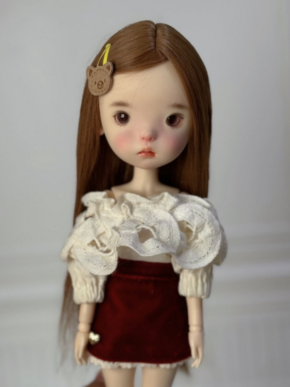 Straight Bob Curly 1/6 BJD Wig - Handmade Doll Hair - ToastDoll