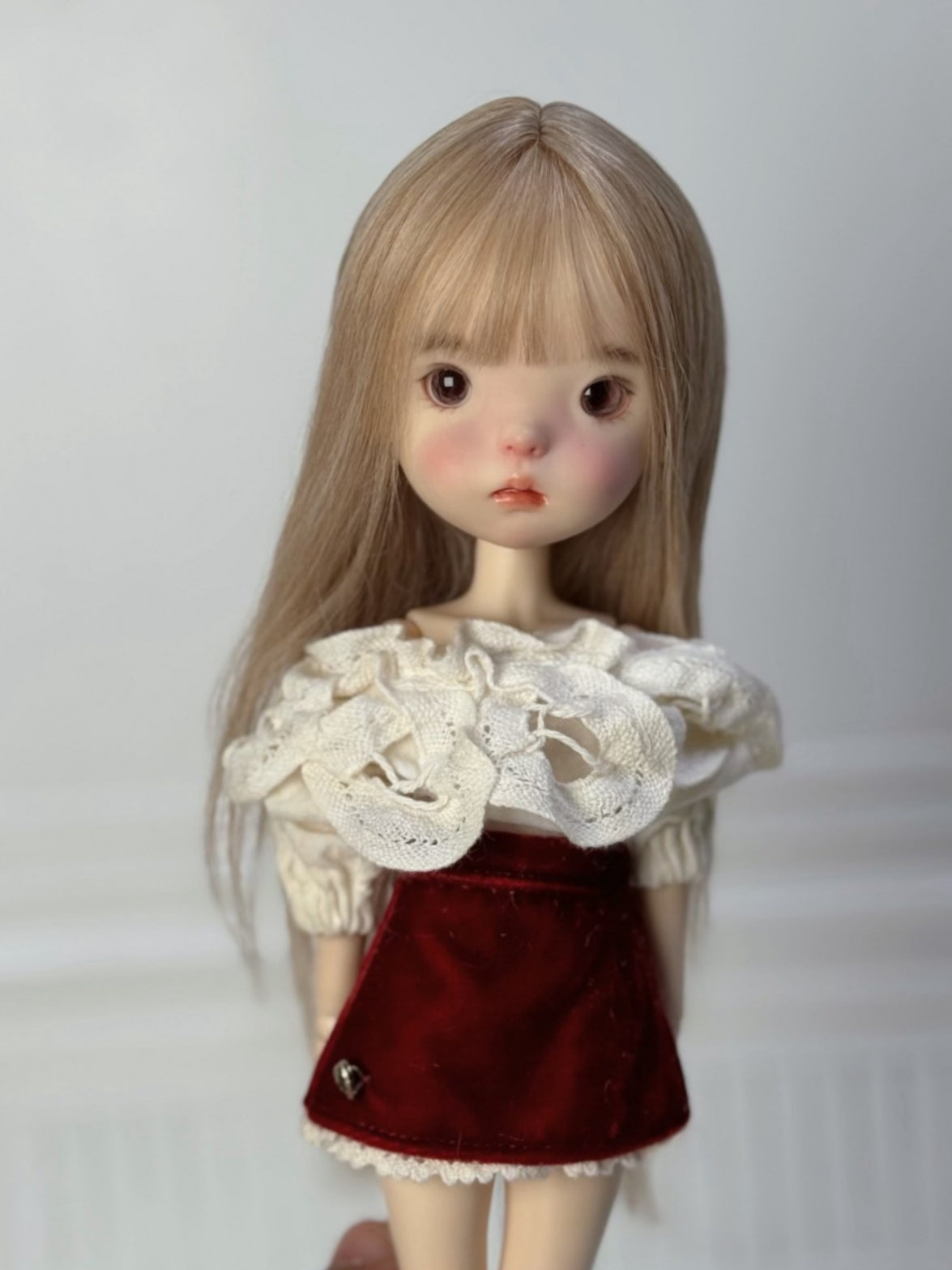 Straight Bob Curly 1/6 BJD Wig - Handmade Doll Hair - ToastDoll