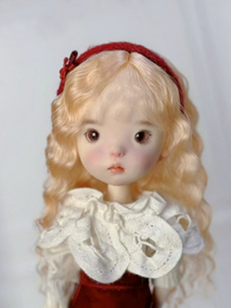 Straight Bob Curly 1/6 BJD Wig - Handmade Doll Hair - ToastDoll