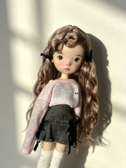 Mohair Romantic Waves BJD Wig - Handmade Doll Hair - ToastDoll