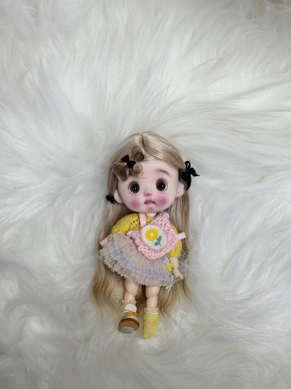 Softly Styled Loose OB11 Wig - Handmade Doll Hair - ToastDoll