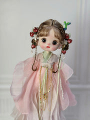 Ancient Chinese Style OB11 Wig - Handmade Doll Hair - ToastDoll