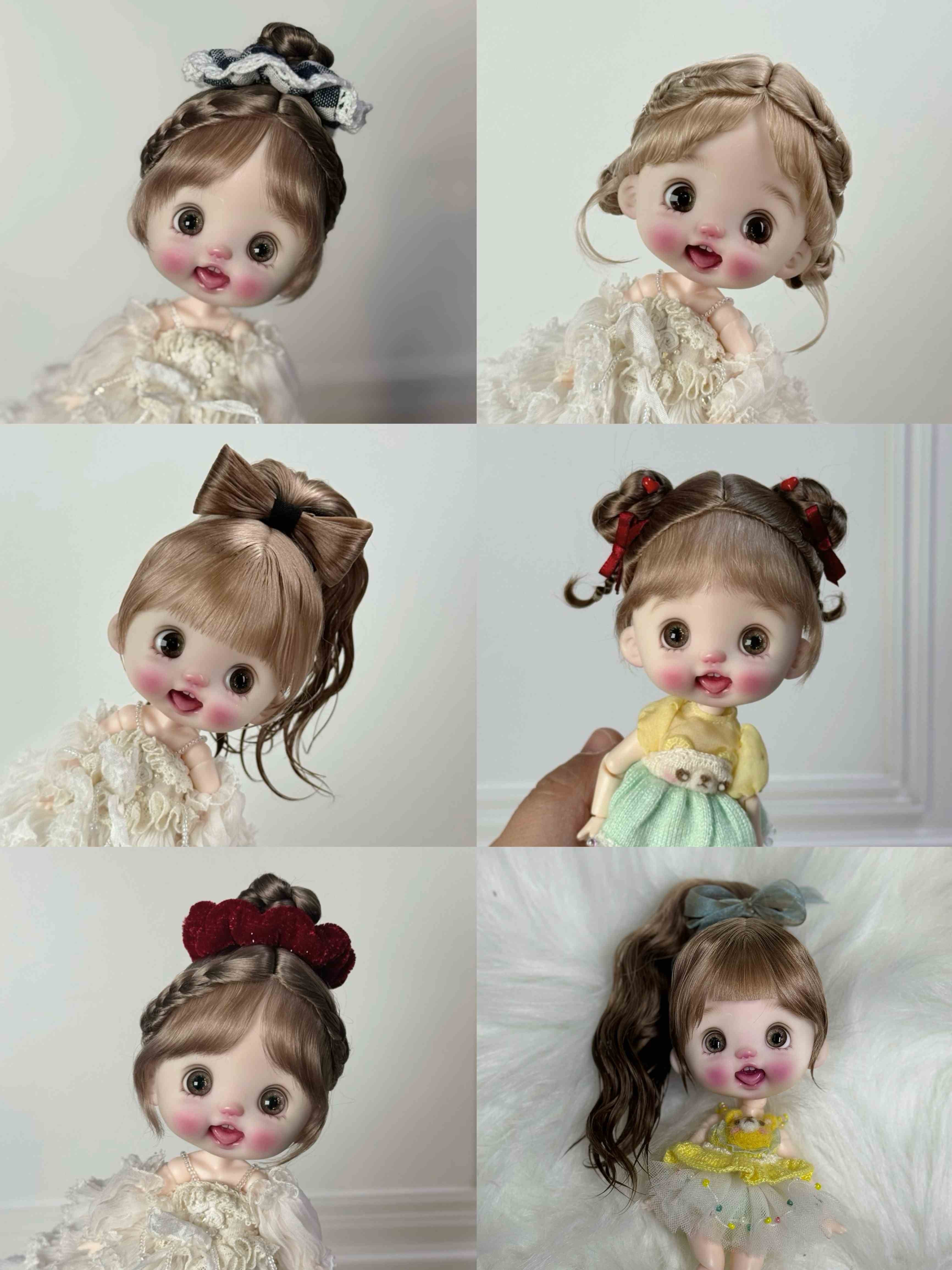 Ponytail Bun OB11 Wig | ToastDoll