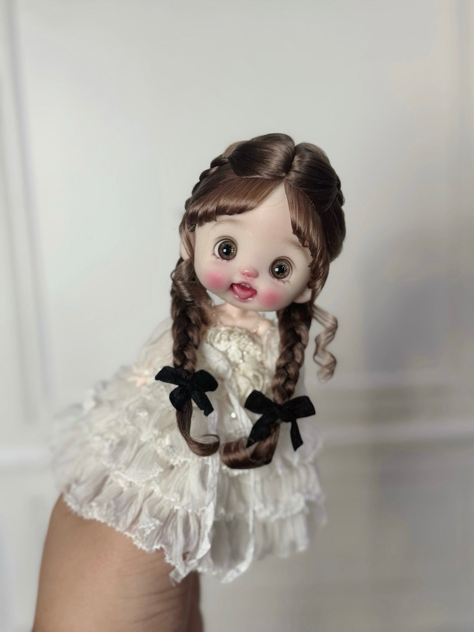 Softly Styled Braided OB11 Wig - Handmade Doll Hair - ToastDoll