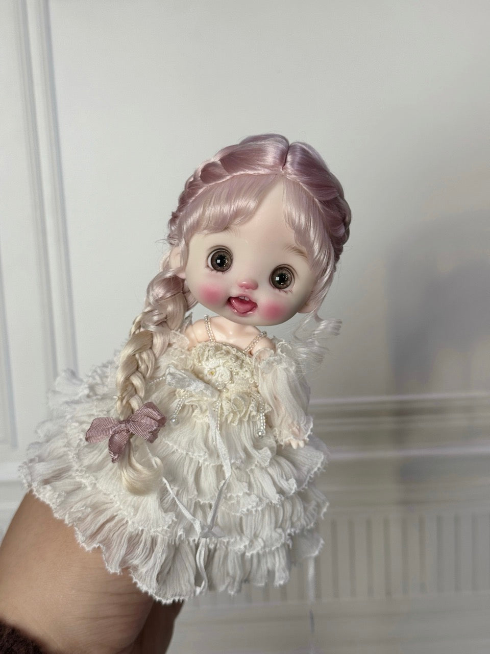 Softly Styled Braided OB11 Wig - Handmade Doll Hair - ToastDoll