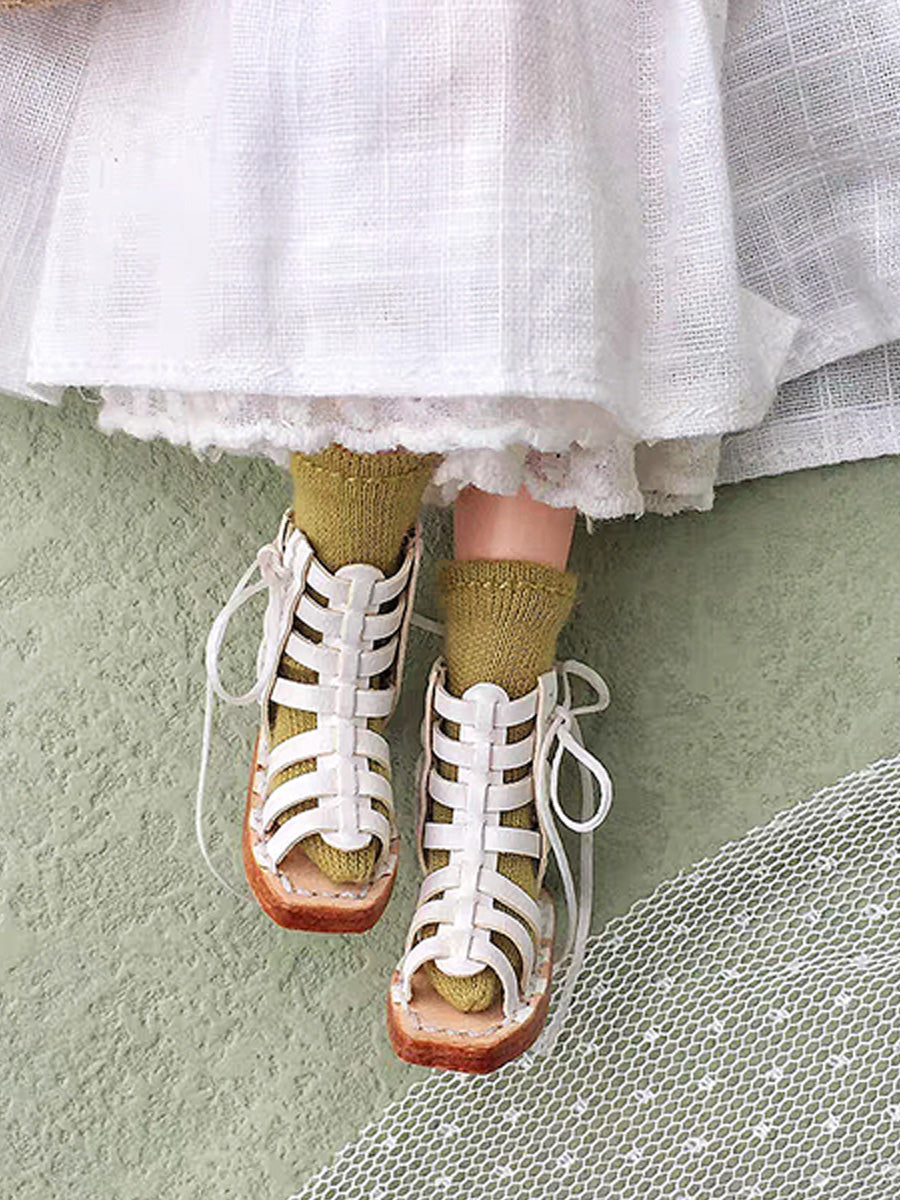 Handmade Shoes for Blythe/BJD, Roman Gladiator Leather Sandals