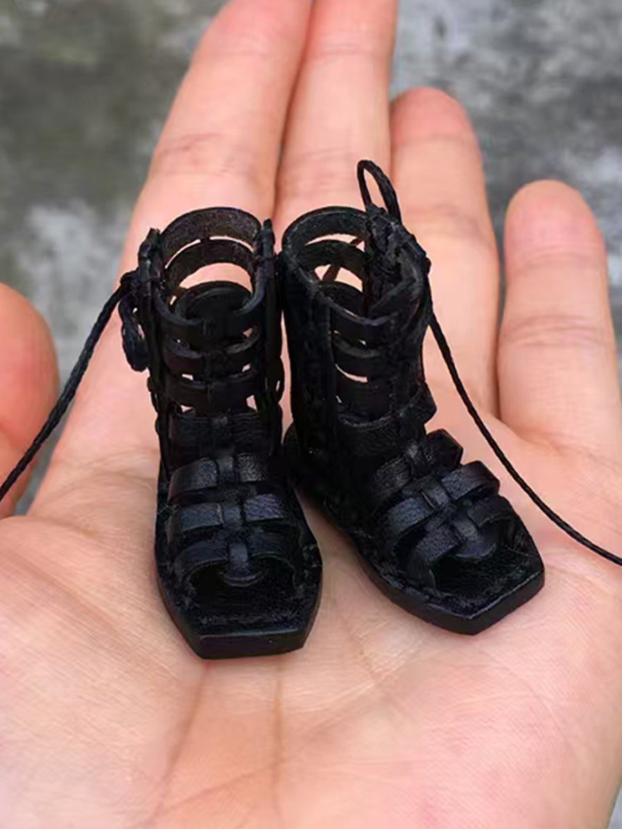 Handmade Shoes for Blythe/BJD, Roman Gladiator Leather Sandals