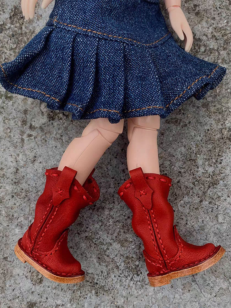 Handmade Shoes for Blythe/Obitsu, Leather Boots