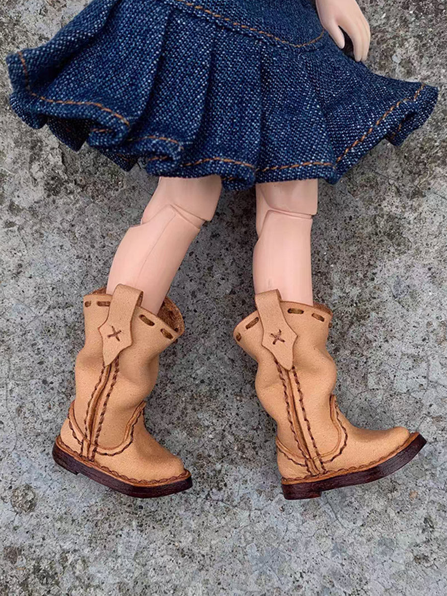 Handmade Shoes for Blythe/Obitsu, Leather Boots